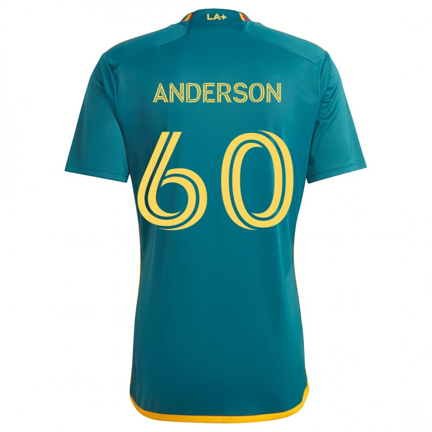 Criança Camisola Nolan Anderson #60 Verde Amarelo Alternativa 2024/25 Camisa