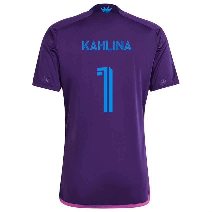 Criança Camisola Kristijan Kahlina #1 Roxo Azulado Alternativa 2024/25 Camisa