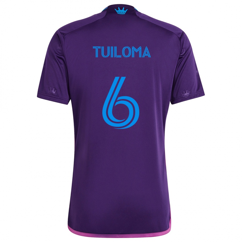 Criança Camisola Bill Tuiloma #6 Roxo Azulado Alternativa 2024/25 Camisa