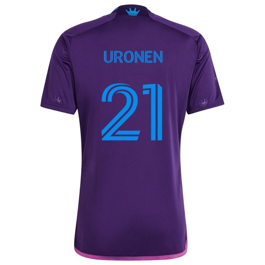 Criança Camisola Jere Uronen #21 Roxo Azulado Alternativa 2024/25 Camisa