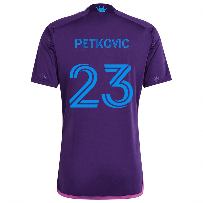 Criança Camisola Nikola Petkovic #23 Roxo Azulado Alternativa 2024/25 Camisa