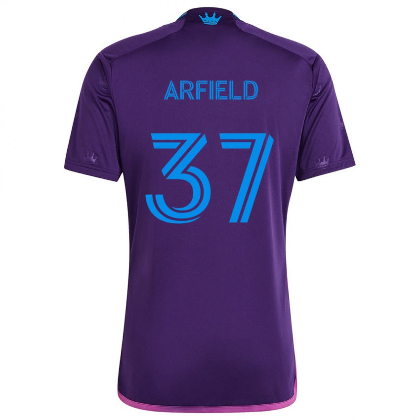 Criança Camisola Scott Arfield #37 Roxo Azulado Alternativa 2024/25 Camisa