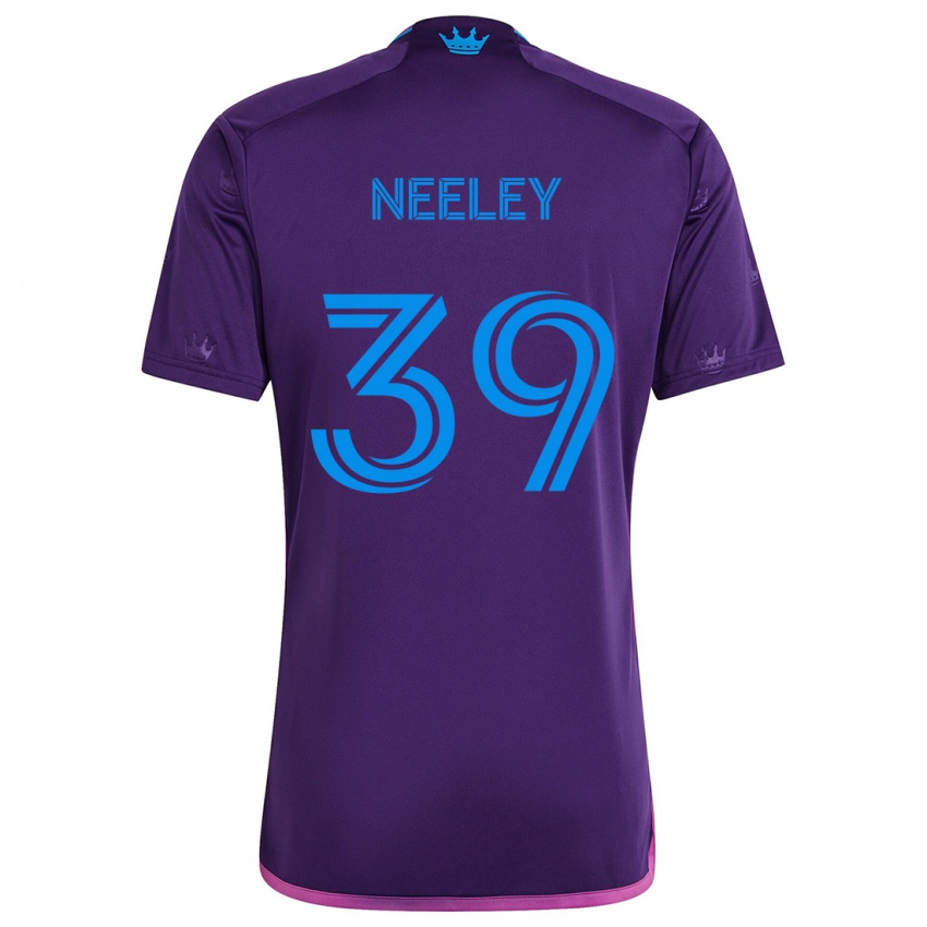 Criança Camisola Jack Neeley #39 Roxo Azulado Alternativa 2024/25 Camisa