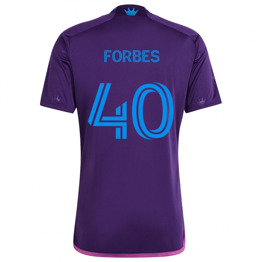 Criança Camisola Jahlane Forbes #40 Roxo Azulado Alternativa 2024/25 Camisa