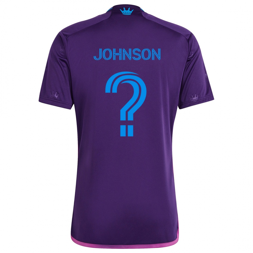 Criança Camisola Tate Johnson #0 Roxo Azulado Alternativa 2024/25 Camisa