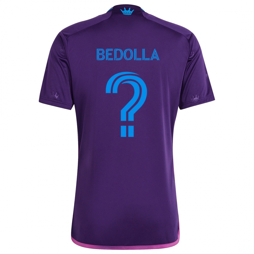 Criança Camisola Brando Bedolla #0 Roxo Azulado Alternativa 2024/25 Camisa