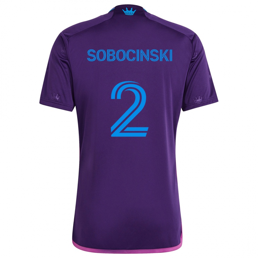 Criança Camisola Jan Sobocinski #2 Roxo Azulado Alternativa 2024/25 Camisa