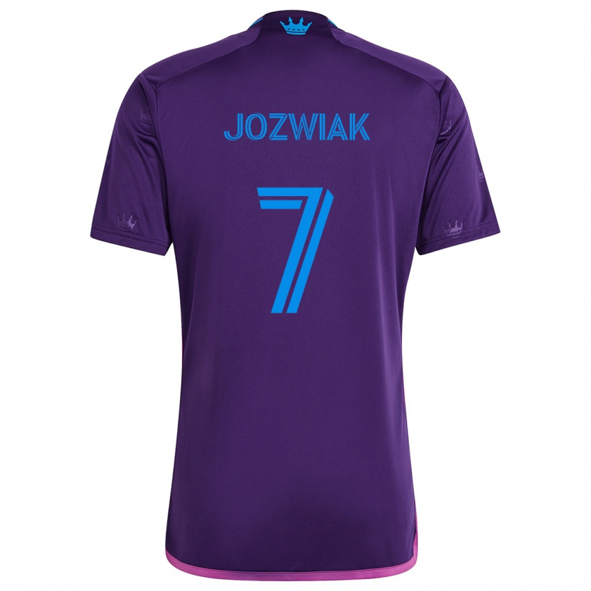 Criança Camisola Kamil Józwiak #7 Roxo Azulado Alternativa 2024/25 Camisa