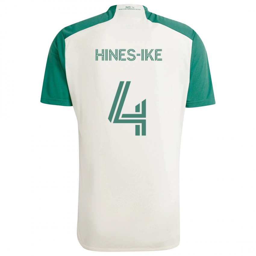 Criança Camisola Brendan Hines-Ike #4 Cores Bronzeadas Verde Alternativa 2024/25 Camisa