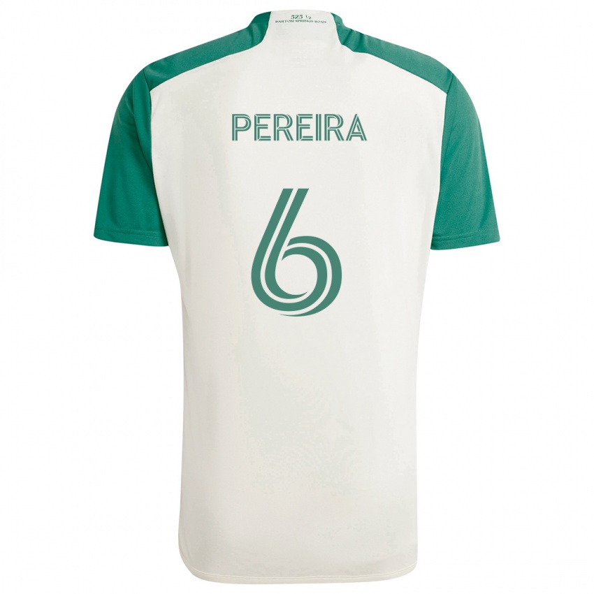 Criança Camisola Daniel Pereira #6 Cores Bronzeadas Verde Alternativa 2024/25 Camisa