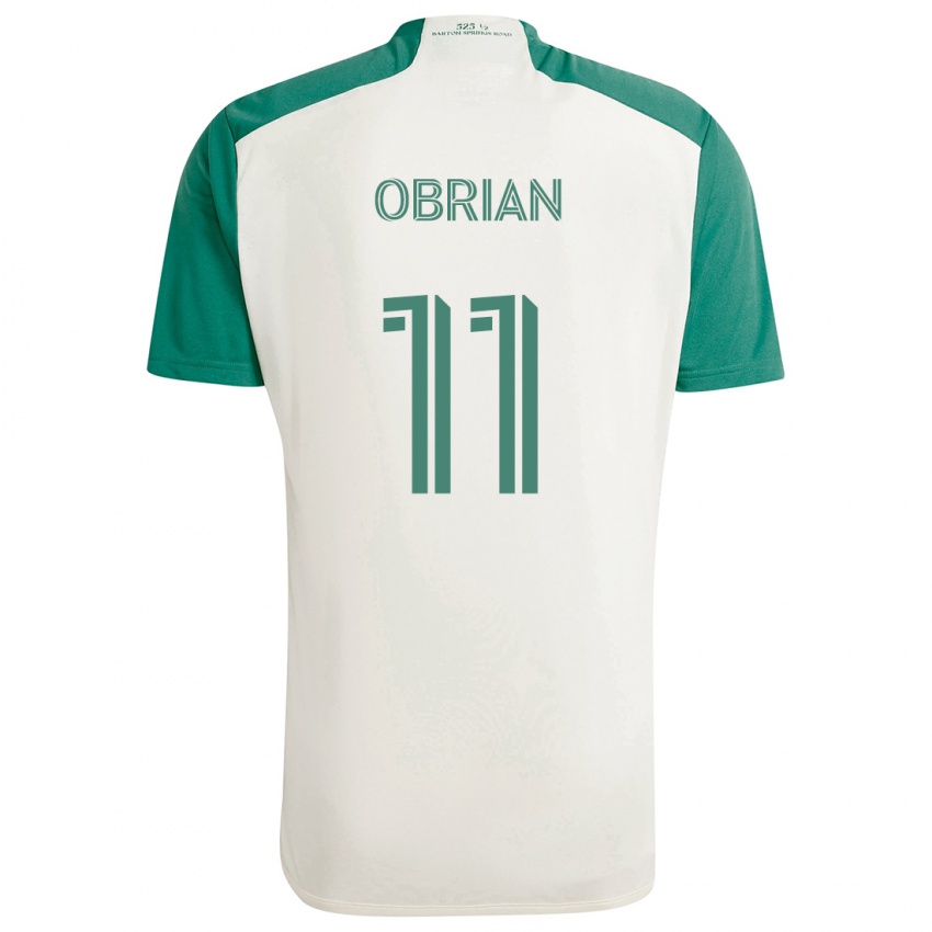 Criança Camisola Jáder Obrian #11 Cores Bronzeadas Verde Alternativa 2024/25 Camisa