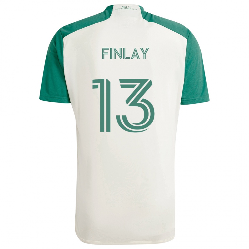 Criança Camisola Ethan Finlay #13 Cores Bronzeadas Verde Alternativa 2024/25 Camisa