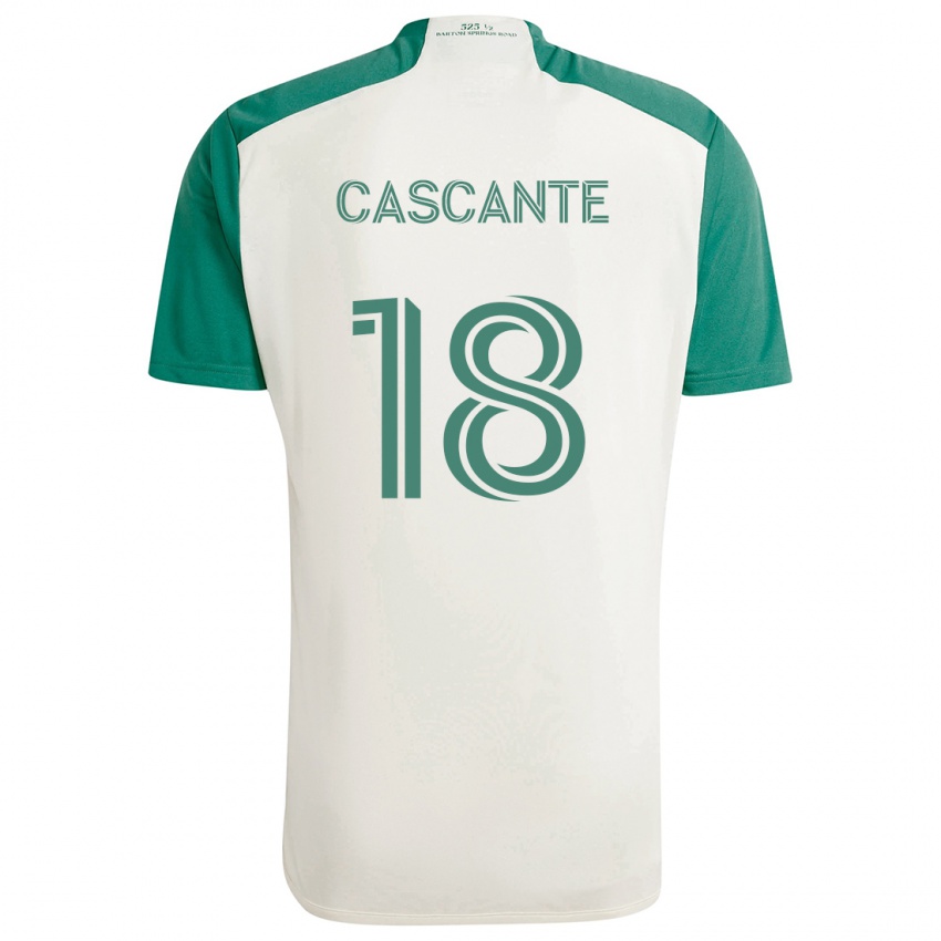 Criança Camisola Julio Cascante #18 Cores Bronzeadas Verde Alternativa 2024/25 Camisa