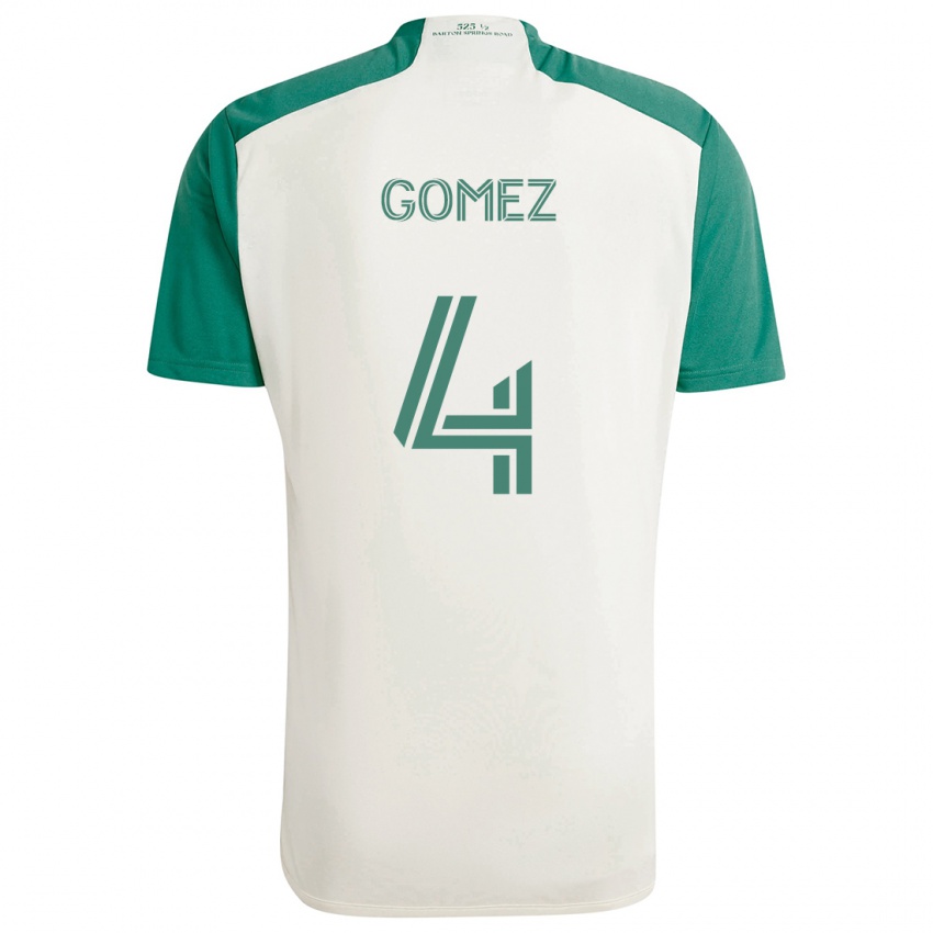 Criança Camisola Antonio Gomez #4 Cores Bronzeadas Verde Alternativa 2024/25 Camisa