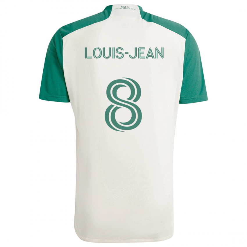 Criança Camisola Steeve Louis-Jean #8 Cores Bronzeadas Verde Alternativa 2024/25 Camisa