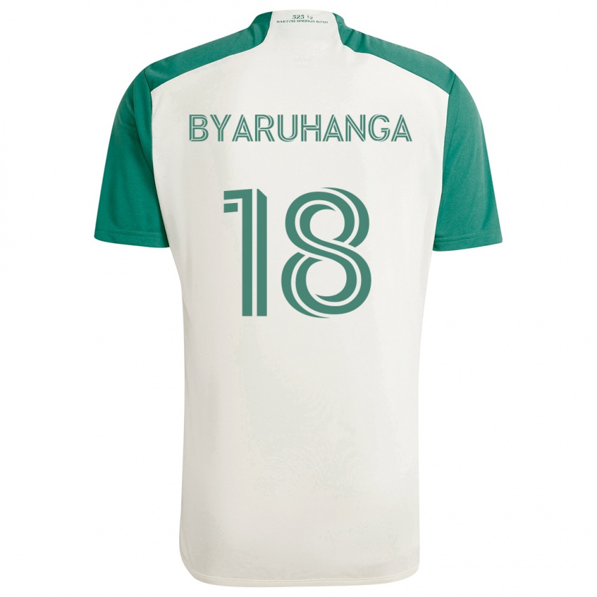 Criança Camisola Bobosi Byaruhanga #18 Cores Bronzeadas Verde Alternativa 2024/25 Camisa