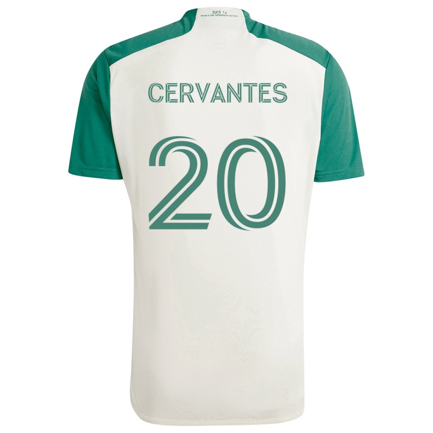 Criança Camisola Aaron Cervantes #20 Cores Bronzeadas Verde Alternativa 2024/25 Camisa