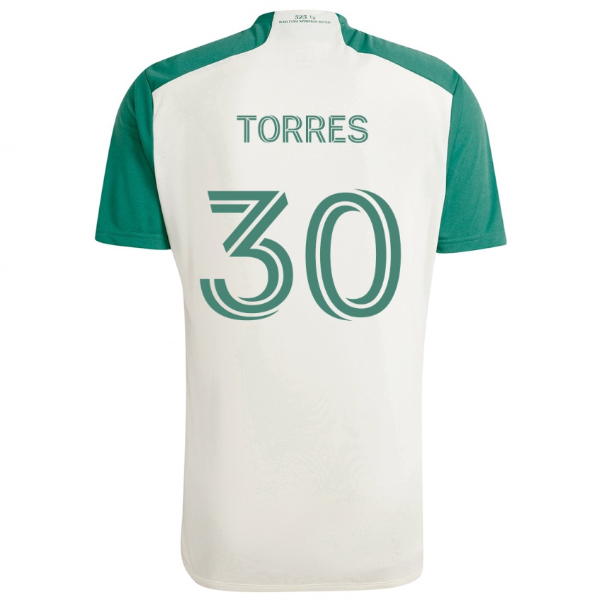 Criança Camisola Ervin Torres #30 Cores Bronzeadas Verde Alternativa 2024/25 Camisa