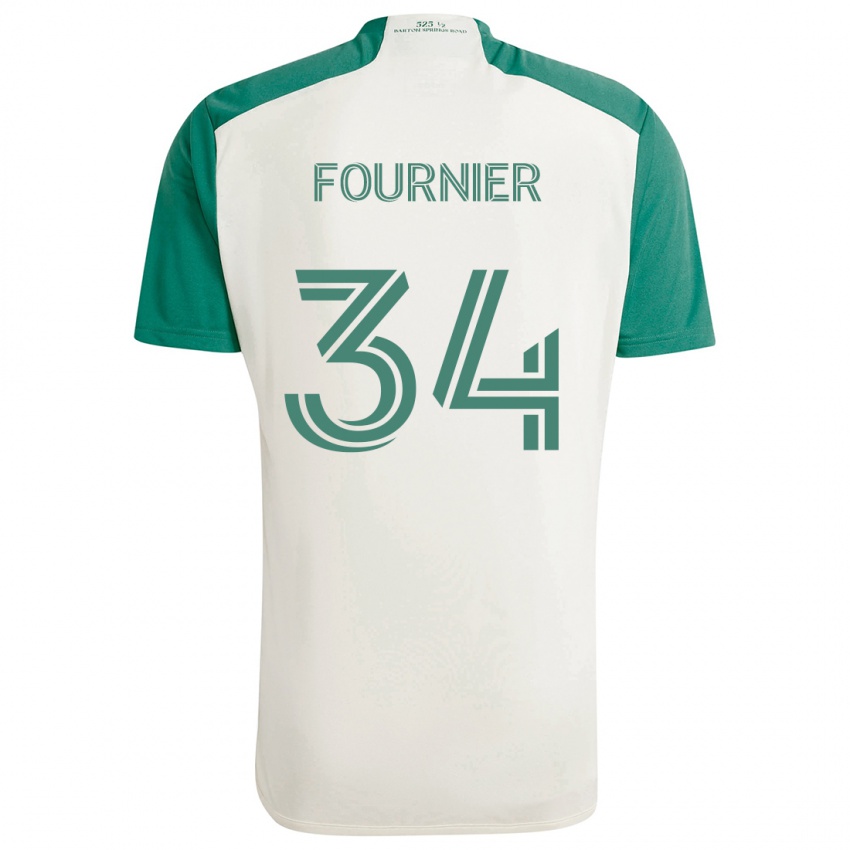 Criança Camisola Drake Fournier #34 Cores Bronzeadas Verde Alternativa 2024/25 Camisa