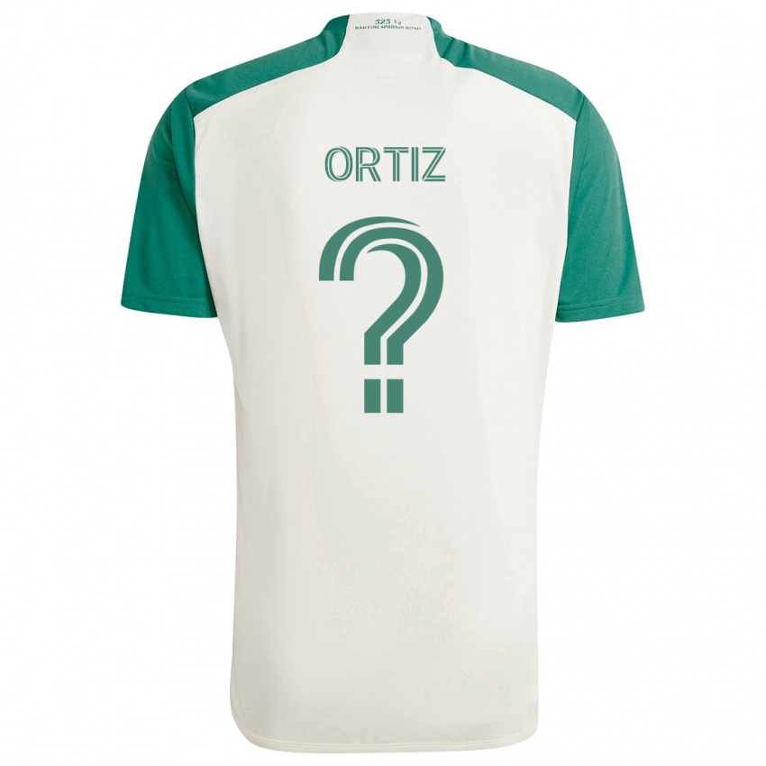 Criança Camisola Viggo Ortiz #0 Cores Bronzeadas Verde Alternativa 2024/25 Camisa