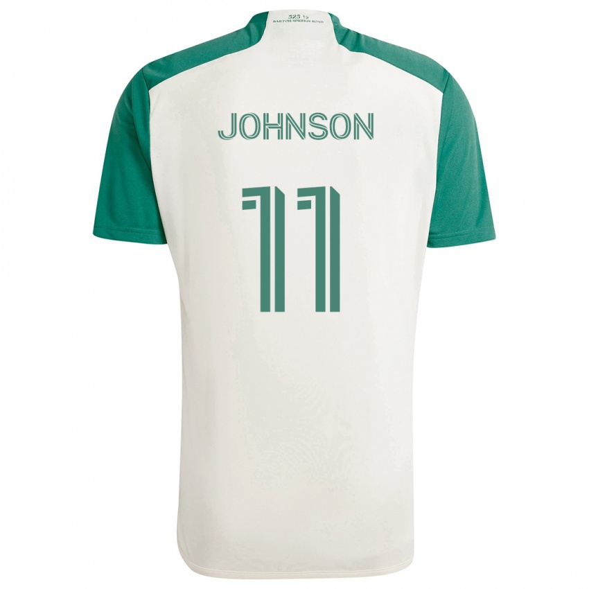 Criança Camisola Emmanuel Johnson #11 Cores Bronzeadas Verde Alternativa 2024/25 Camisa