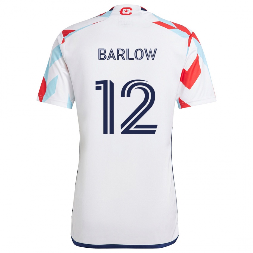 Criança Camisola Tom Barlow #12 Branco Vermelho Azul Alternativa 2024/25 Camisa