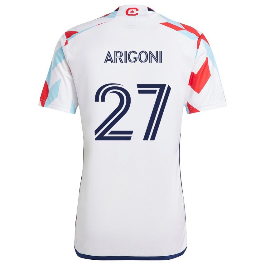 Criança Camisola Allan Arigoni #27 Branco Vermelho Azul Alternativa 2024/25 Camisa