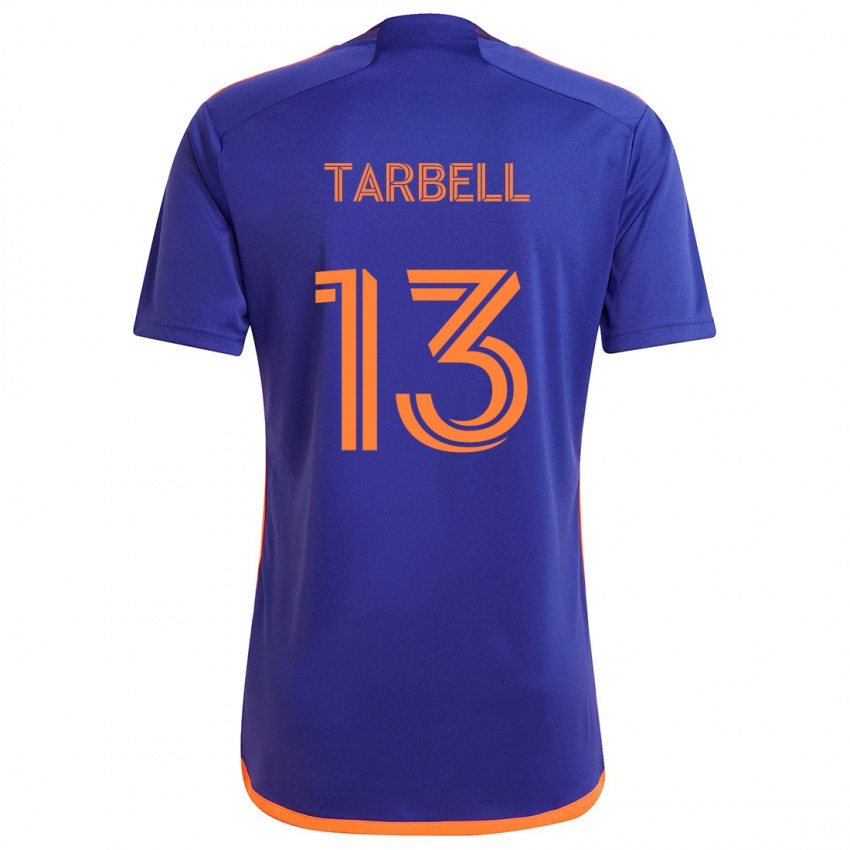 Criança Camisola Andrew Tarbell #13 Laranja Roxa Alternativa 2024/25 Camisa