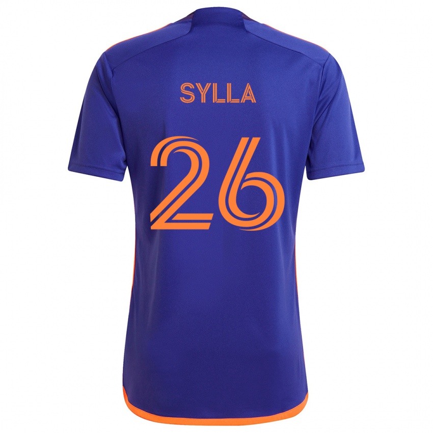 Criança Camisola Ousmane Sylla #26 Laranja Roxa Alternativa 2024/25 Camisa