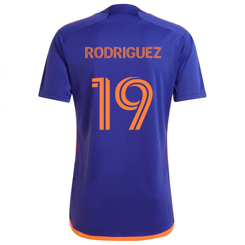 Criança Camisola Sebastian Rodriguez #19 Laranja Roxa Alternativa 2024/25 Camisa