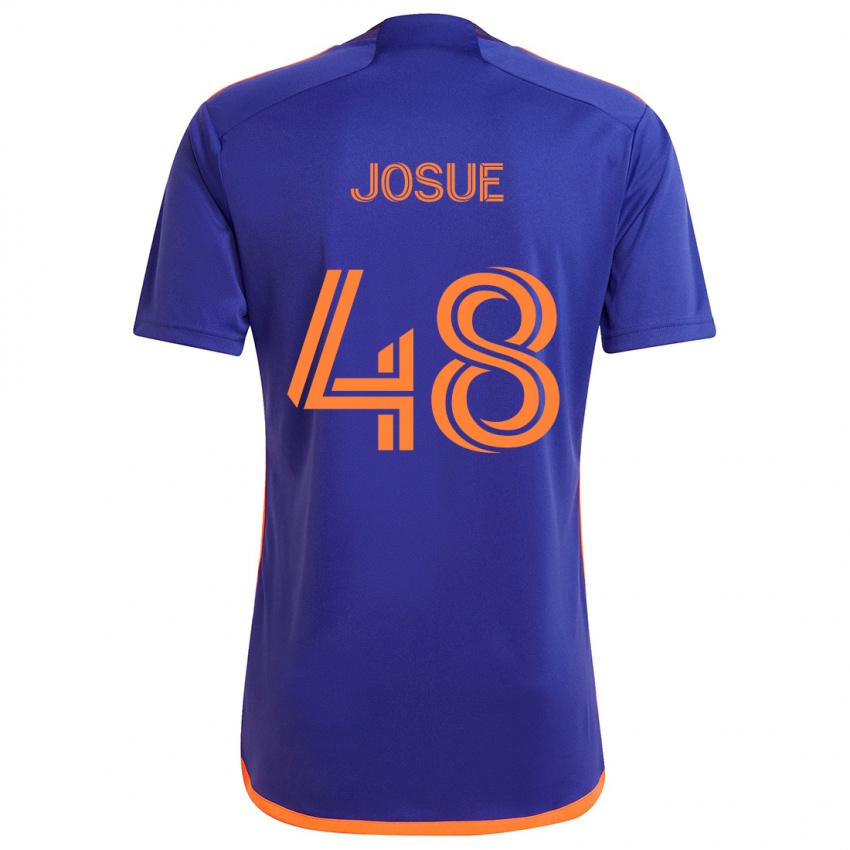 Criança Camisola Josué #48 Laranja Roxa Alternativa 2024/25 Camisa