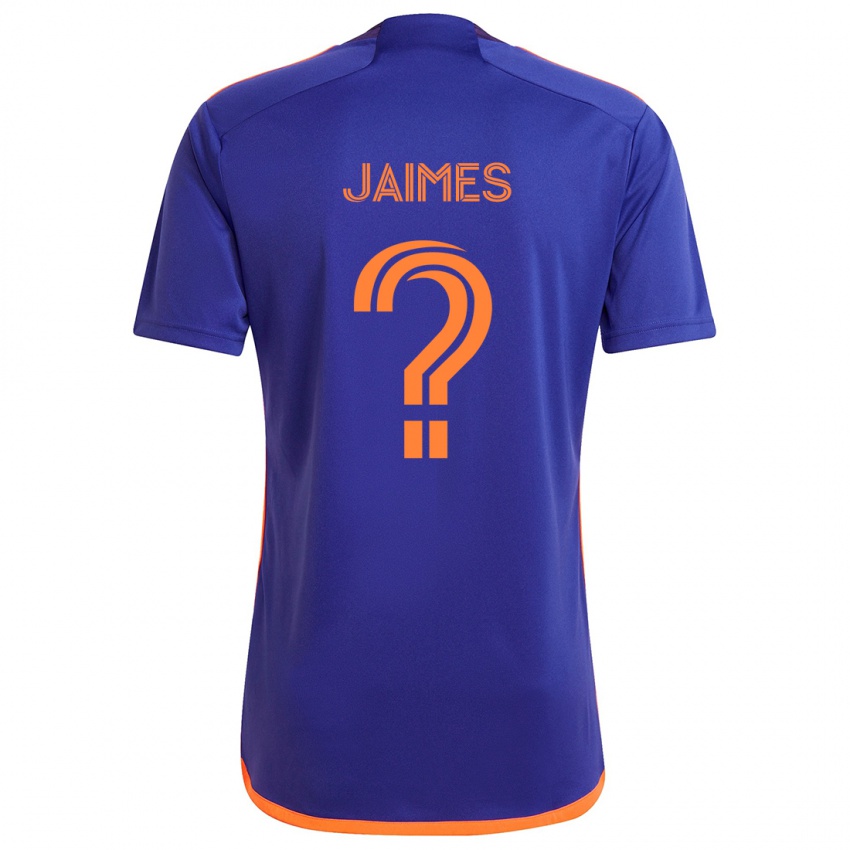 Criança Camisola Angel Jaimes #0 Laranja Roxa Alternativa 2024/25 Camisa