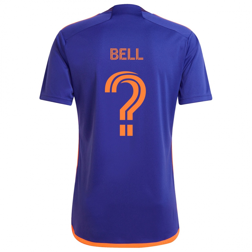 Criança Camisola Jahmani Bell #0 Laranja Roxa Alternativa 2024/25 Camisa