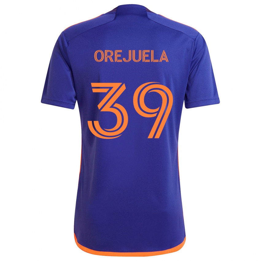 Criança Camisola Jesus Orejuela #39 Laranja Roxa Alternativa 2024/25 Camisa