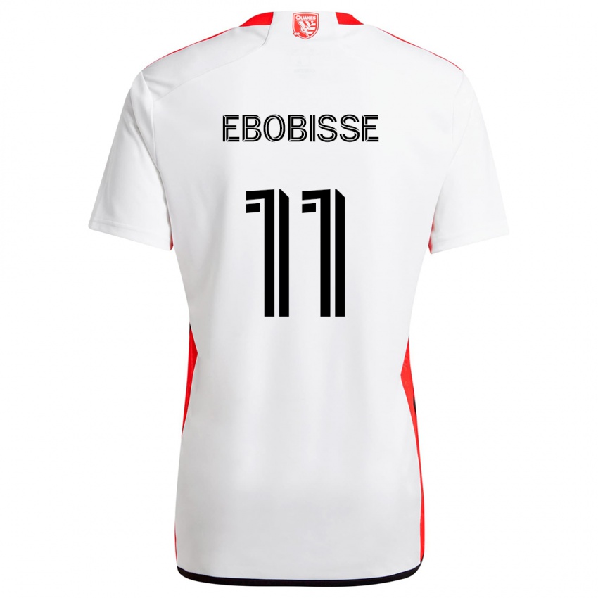 Criança Camisola Jeremy Ebobisse #11 Branco Vermelho Alternativa 2024/25 Camisa