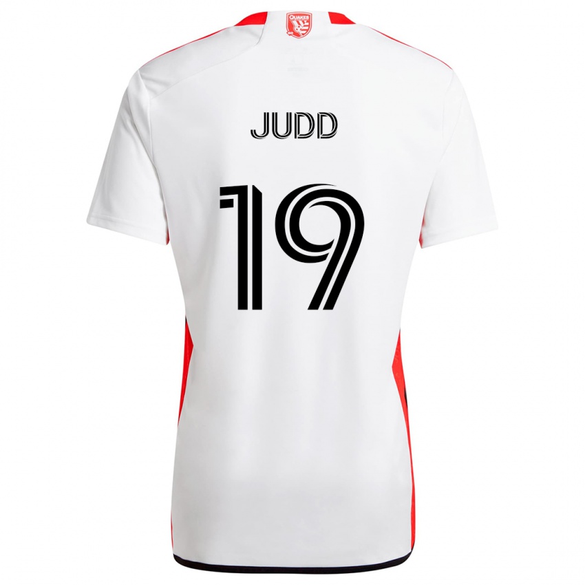 Criança Camisola Preston Judd #19 Branco Vermelho Alternativa 2024/25 Camisa