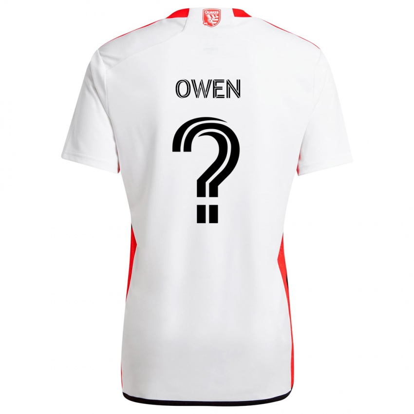 Criança Camisola Connor Owen #0 Branco Vermelho Alternativa 2024/25 Camisa