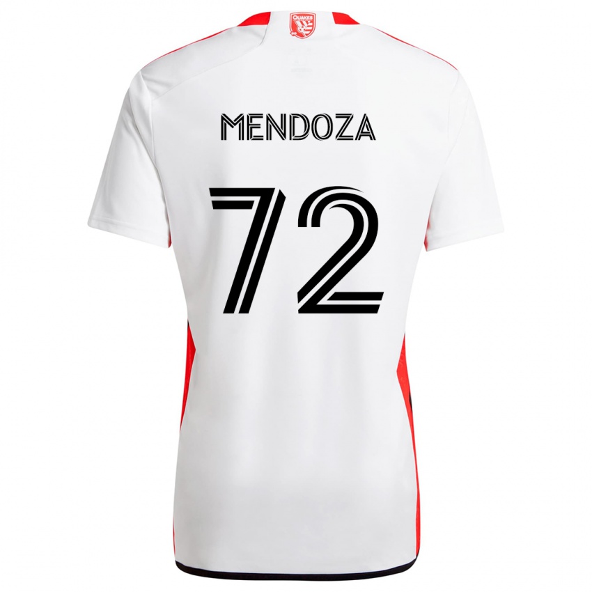 Criança Camisola Edwyn Mendoza #72 Branco Vermelho Alternativa 2024/25 Camisa