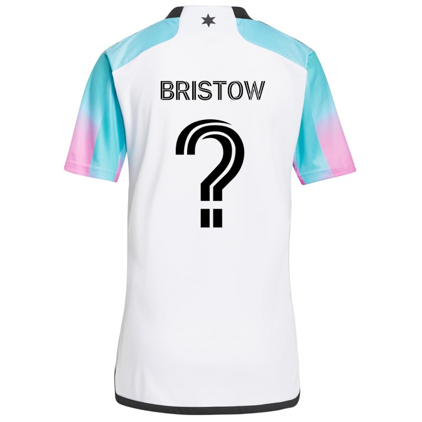 Criança Camisola Ethan Bristow #0 Branco Azul Preto Alternativa 2024/25 Camisa