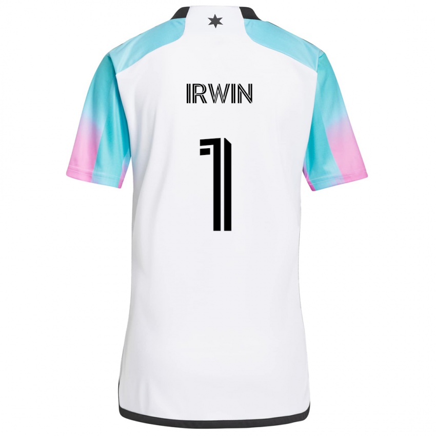 Criança Camisola Clint Irwin #1 Branco Azul Preto Alternativa 2024/25 Camisa