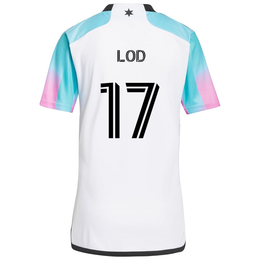 Criança Camisola Robin Lod #17 Branco Azul Preto Alternativa 2024/25 Camisa