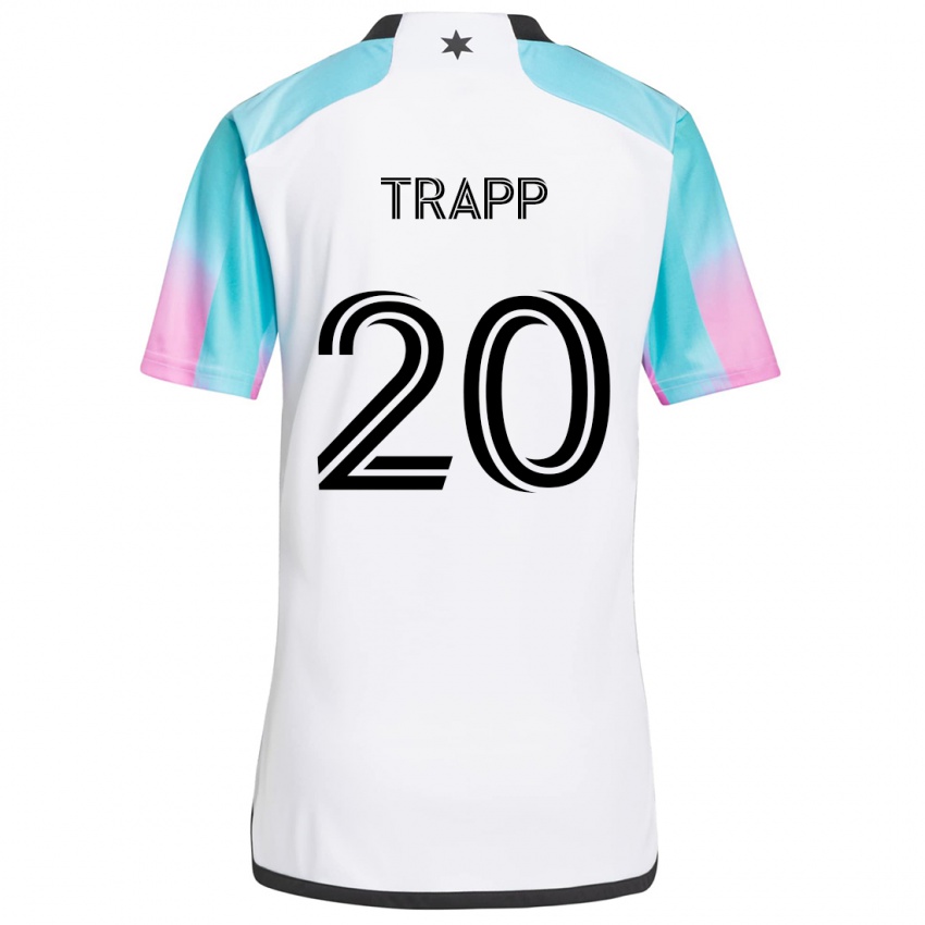 Criança Camisola Wil Trapp #20 Branco Azul Preto Alternativa 2024/25 Camisa