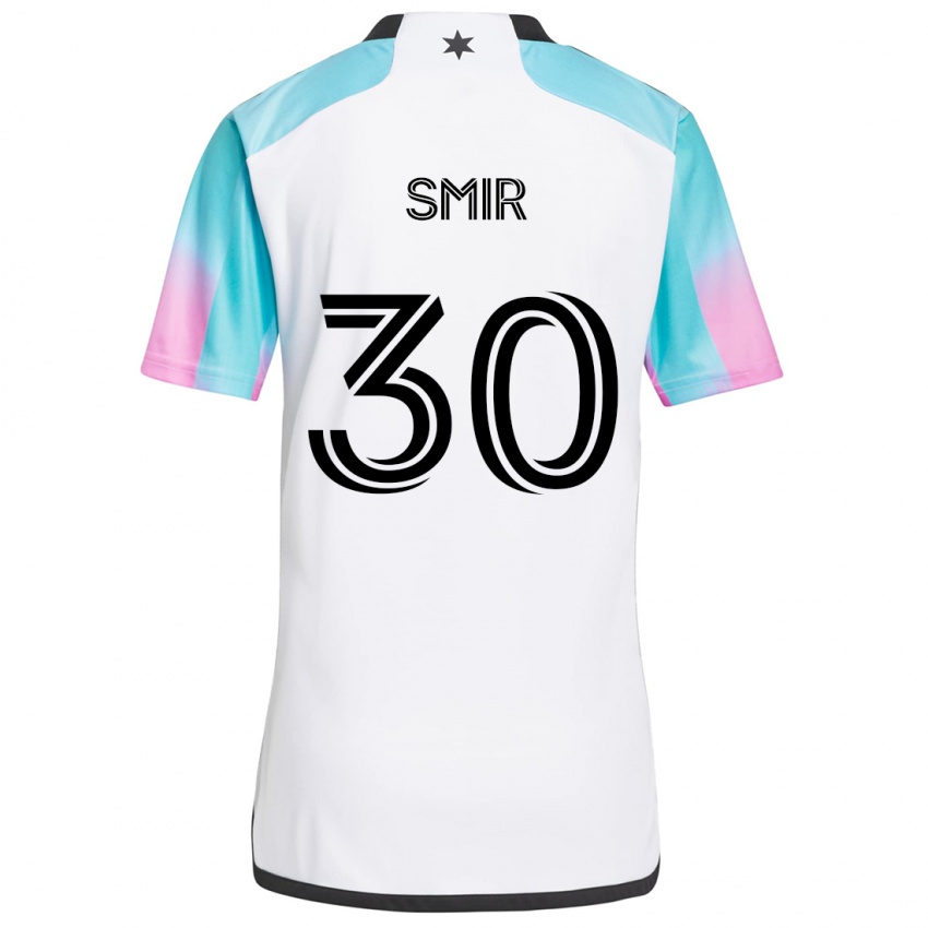 Criança Camisola Alec Smir #30 Branco Azul Preto Alternativa 2024/25 Camisa