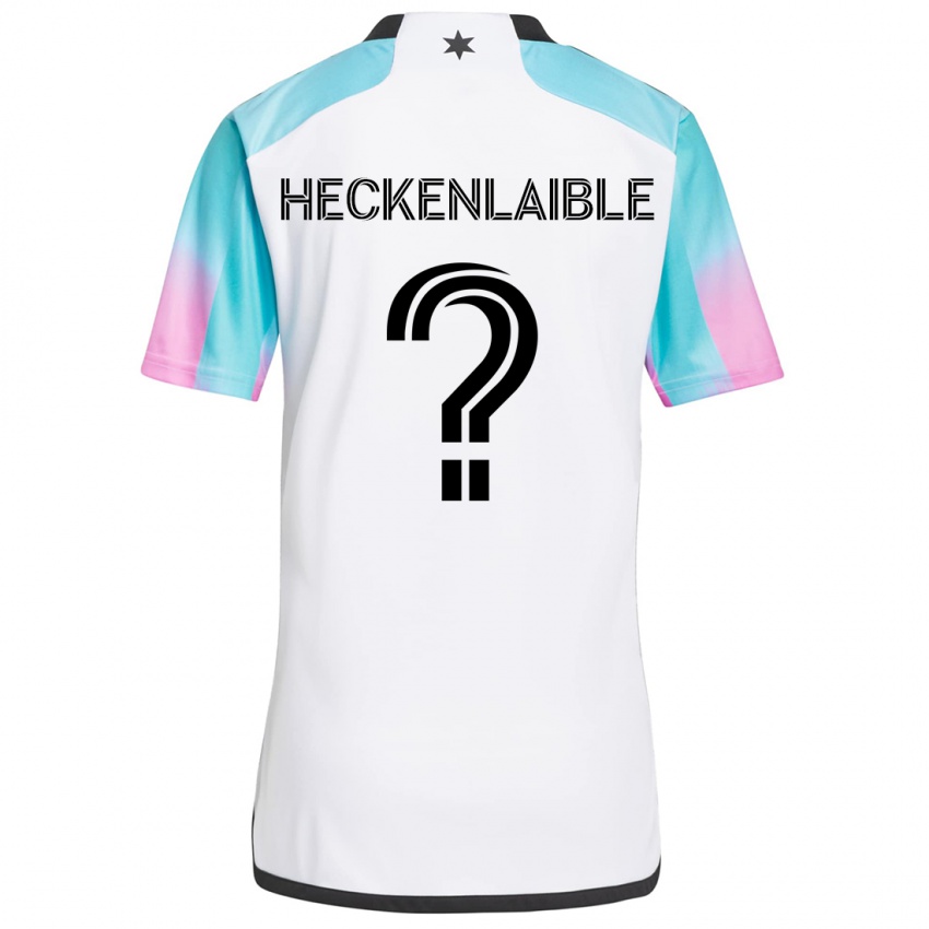 Criança Camisola Andrew Heckenlaible #0 Branco Azul Preto Alternativa 2024/25 Camisa