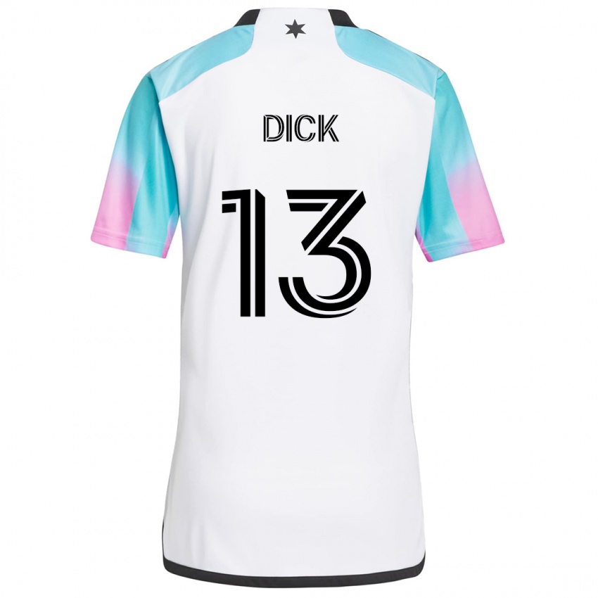 Criança Camisola Eric Dick #13 Branco Azul Preto Alternativa 2024/25 Camisa