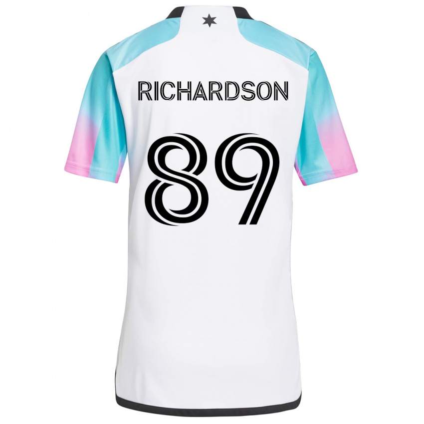 Criança Camisola Nick Richardson #89 Branco Azul Preto Alternativa 2024/25 Camisa