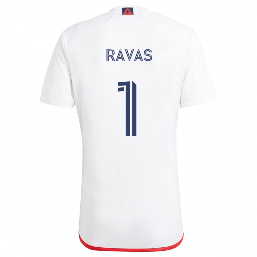 Criança Camisola Henrich Ravas #1 Branco Vermelho Alternativa 2024/25 Camisa