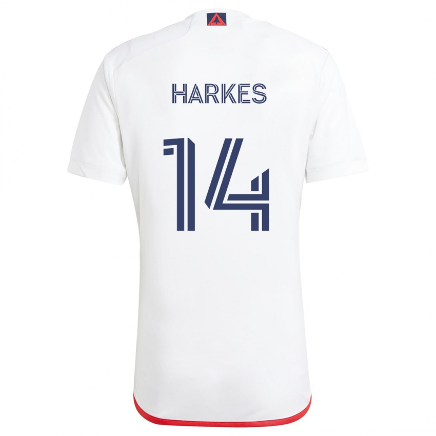 Criança Camisola Ian Harkes #14 Branco Vermelho Alternativa 2024/25 Camisa