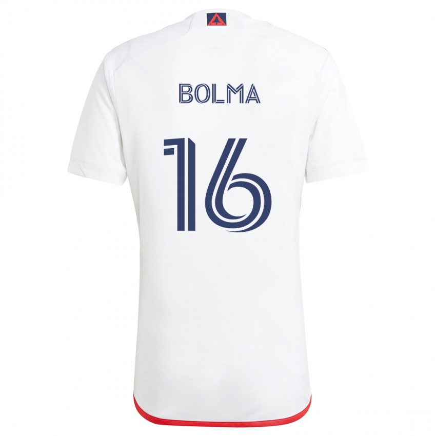 Criança Camisola Josh Bolma #16 Branco Vermelho Alternativa 2024/25 Camisa