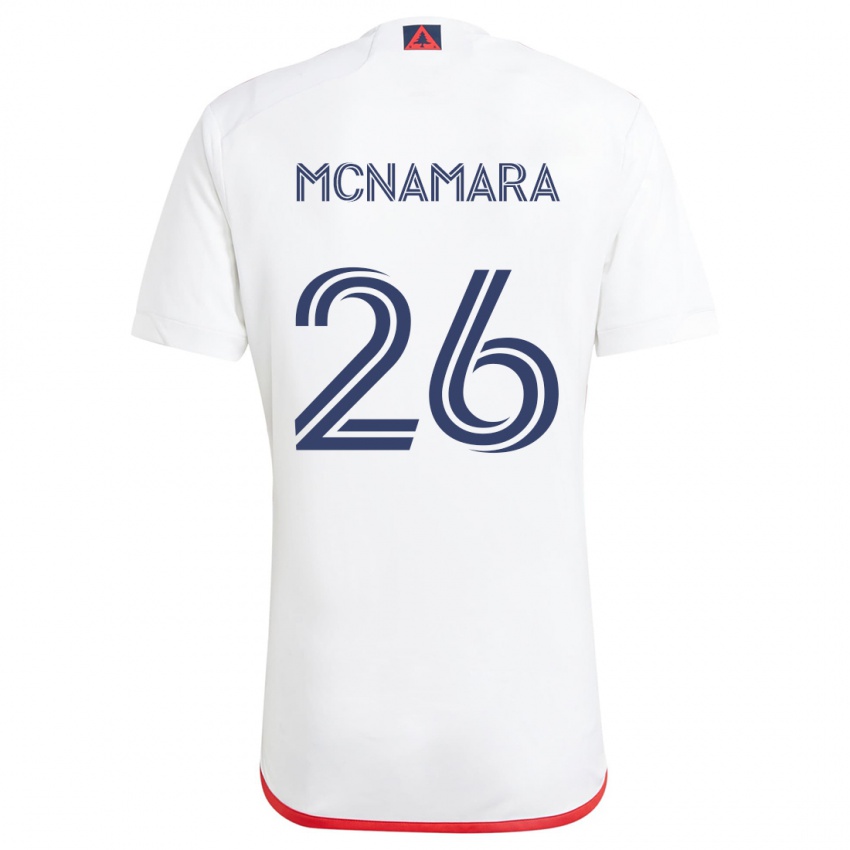 Criança Camisola Tommy Mcnamara #26 Branco Vermelho Alternativa 2024/25 Camisa